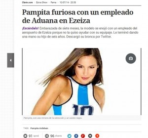 La nota en Clarin