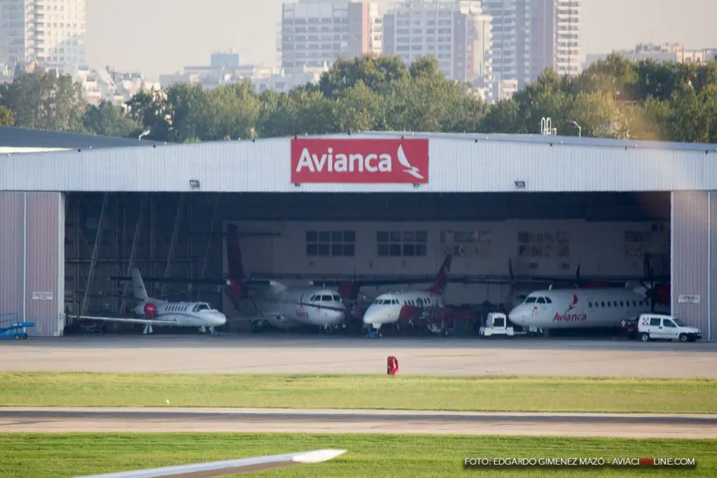 Hangares de Avianca Argentina en el Aeroparque Jorge Newbery - 2017