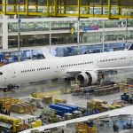 Boeing 787 en la Planta de Boeing en North Charleston, Carolina del Sur