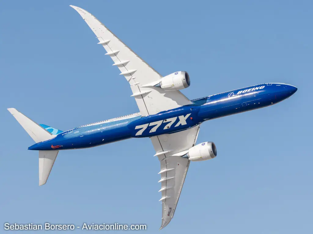 Boeing 777X at Dubai Airshow 2021