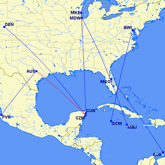 southwest flights to playa del carmen