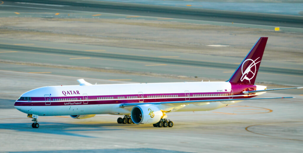 B777-300 Qatar Livery Retro