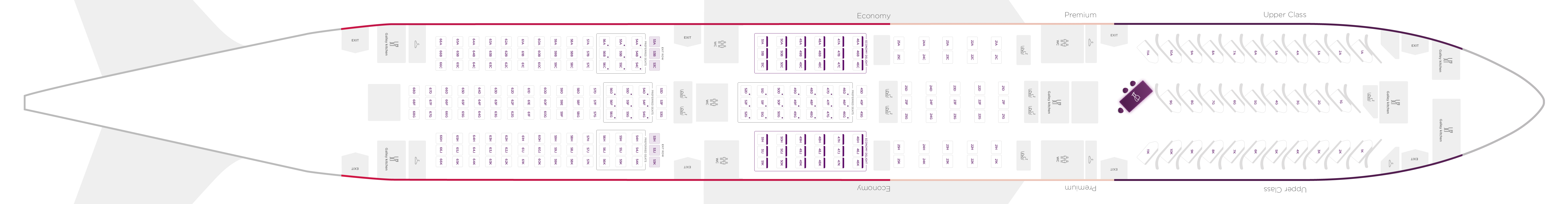 Virgin Atlantic 787 map seat