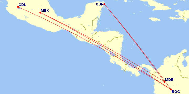 Viva Aerobus Mexico - Colombia