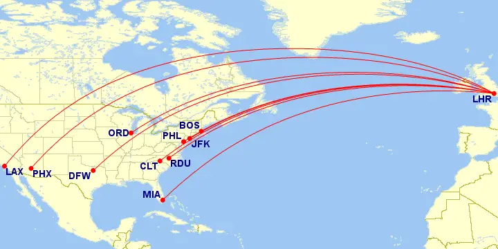 American Airlines Londres Heathrow