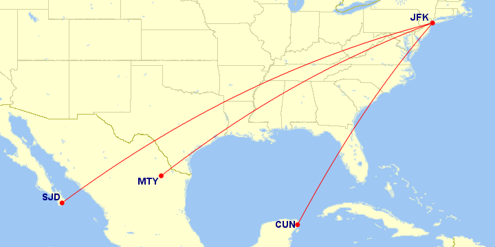 American Airlines JFK - Mexico