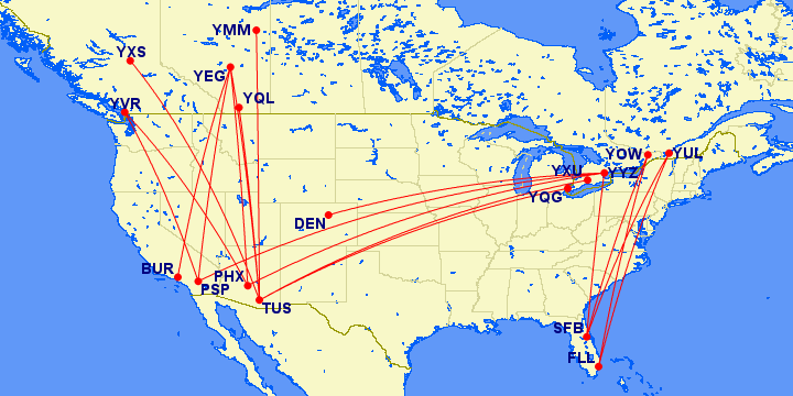 travelling by air from canada to united states