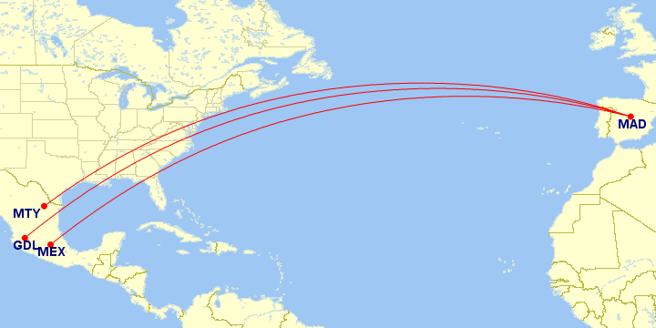 Aeromexico Spain