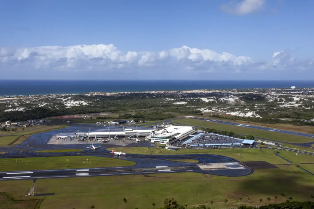 vista aerea del aeropuerto de salvador de bahia