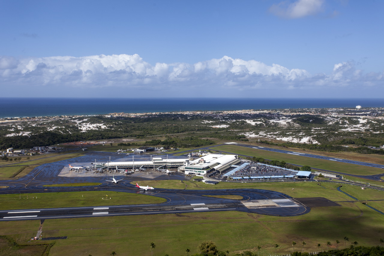 vista aerea del aeropuerto de salvador de bahia