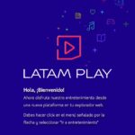 LATAM Play Web - Menú