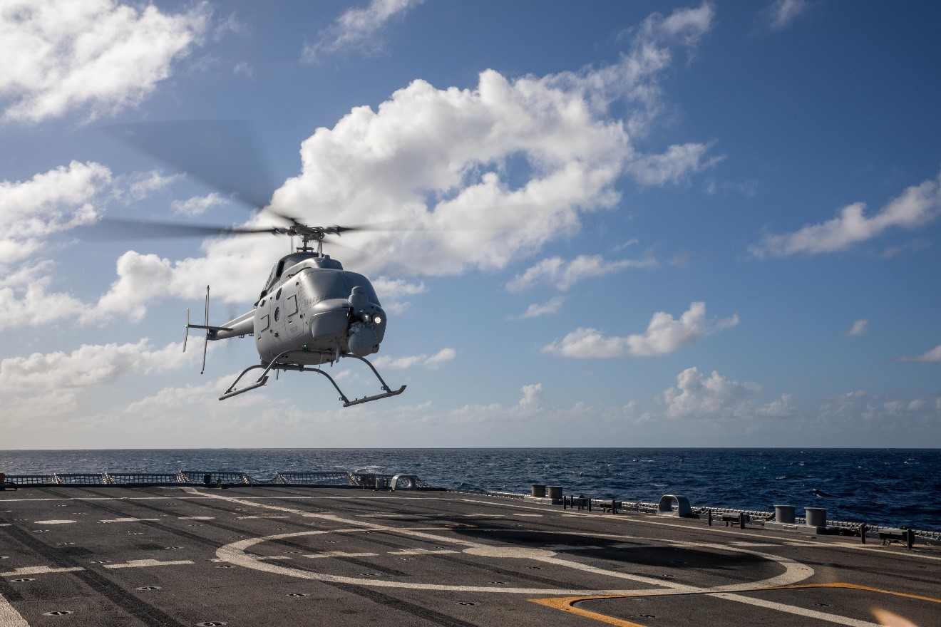 Vertical drone MQ-8C Fire Scout