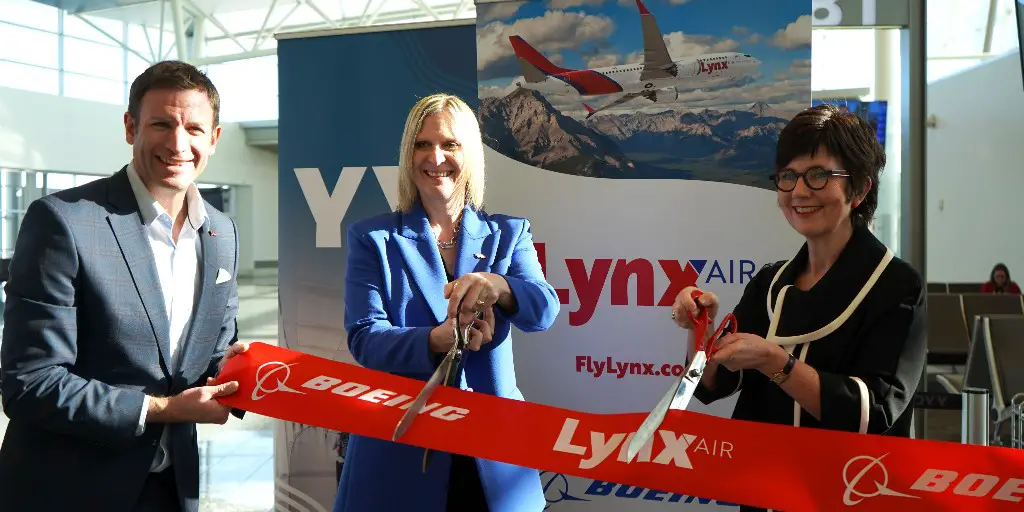 Este viernes (24), Lynx Air inauguró sus operaciones sin escalas entre Calgary (YYC) y Las Vegas (LAS)