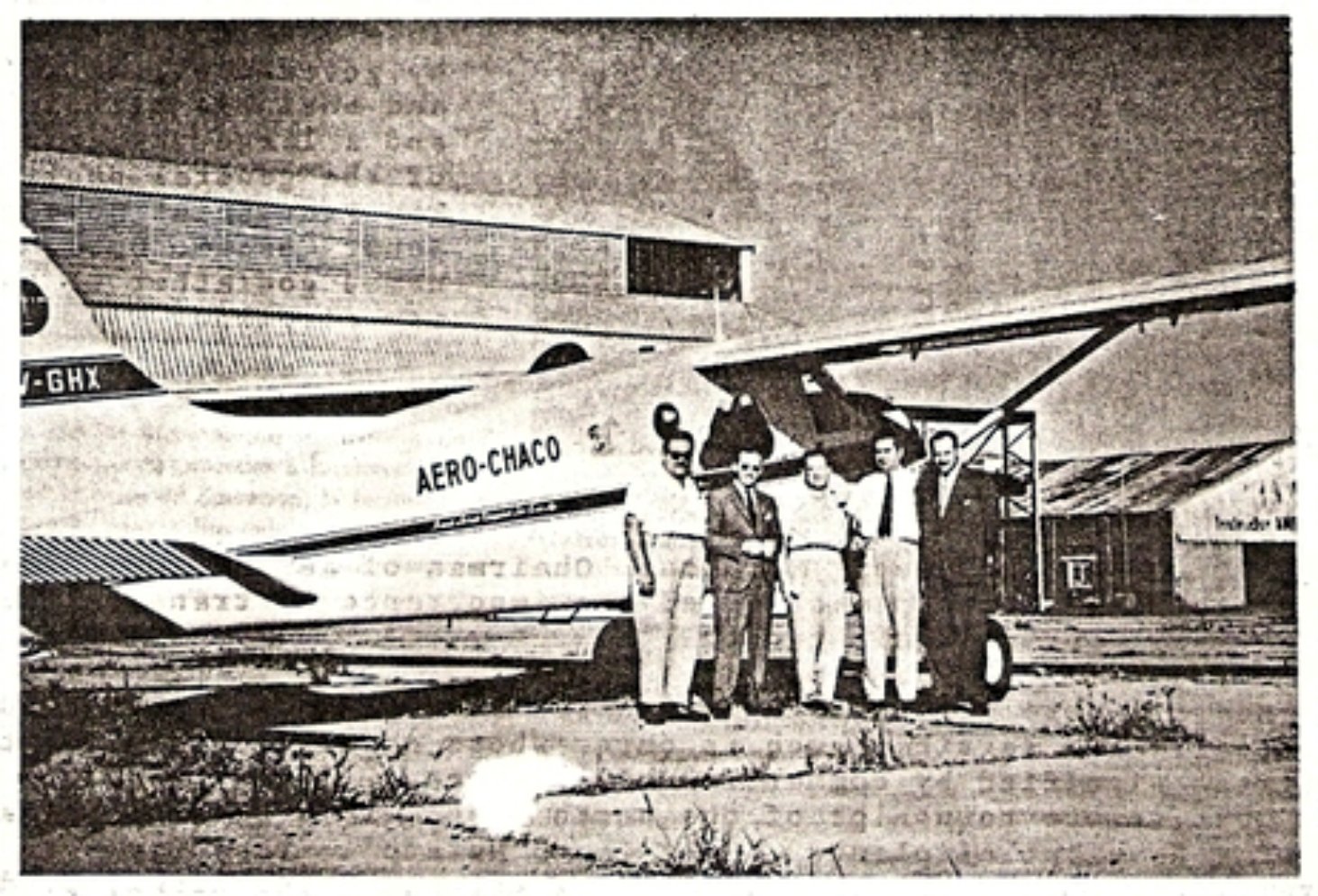 TBT Aerochaco routes and flights in 1962 Aviacionline