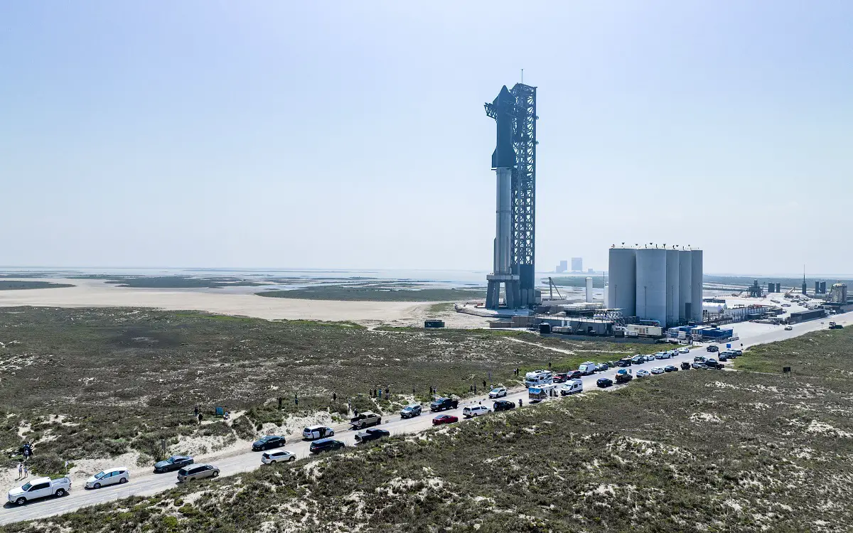 Starship de Starlink. Imagen: SpaceX.