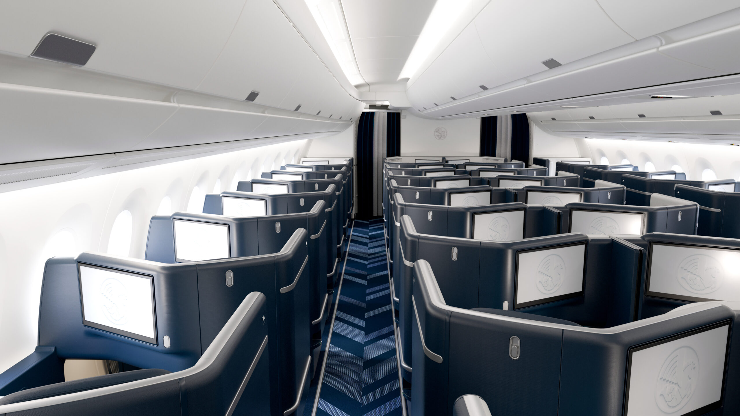 Air France presenta nuevos asientos business para Airbus A350 en Aircraft Interiors Expo 2023