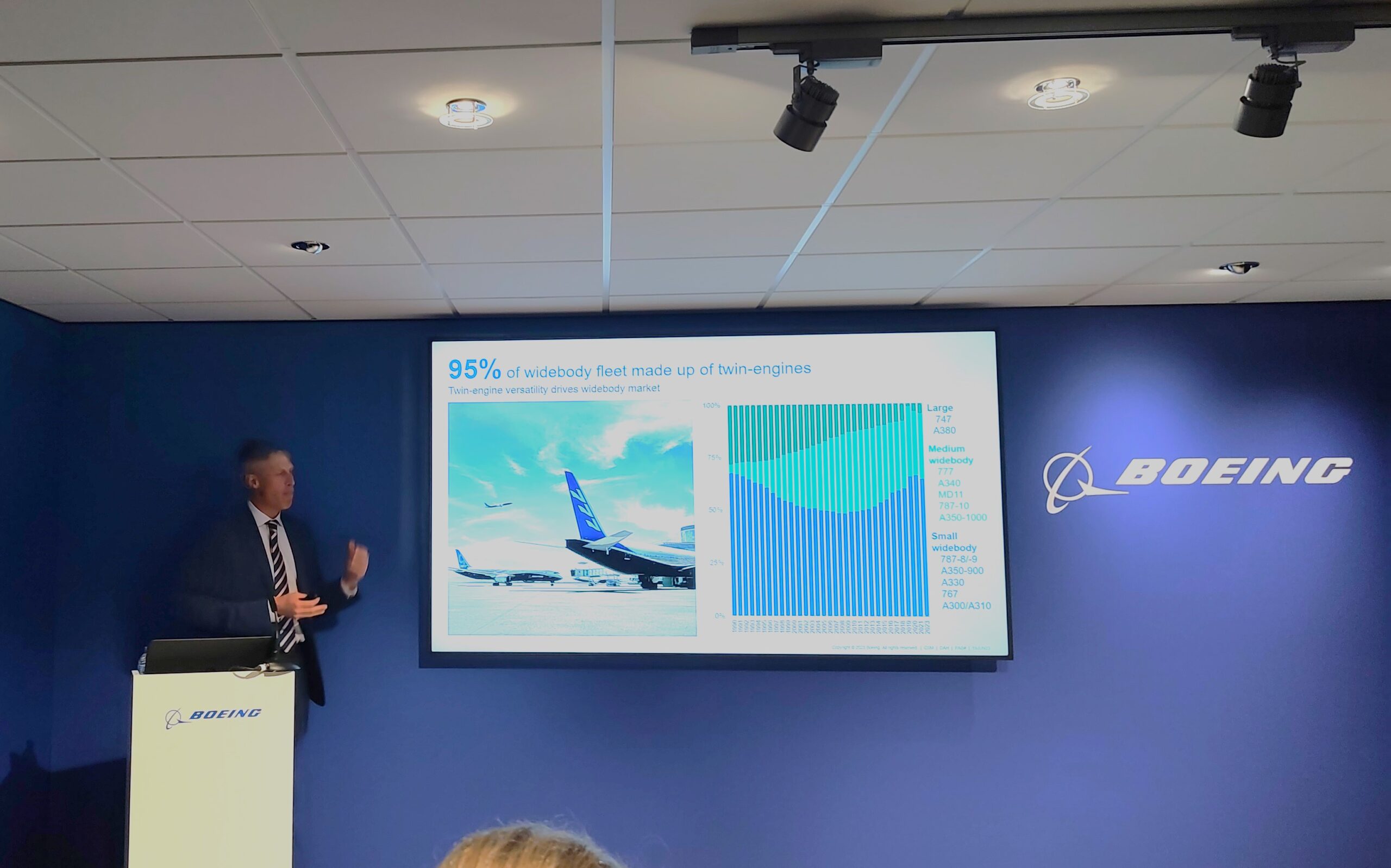 Darren Hulst, VP Commercial Marketing, Boeing at Paris Air Show 2023