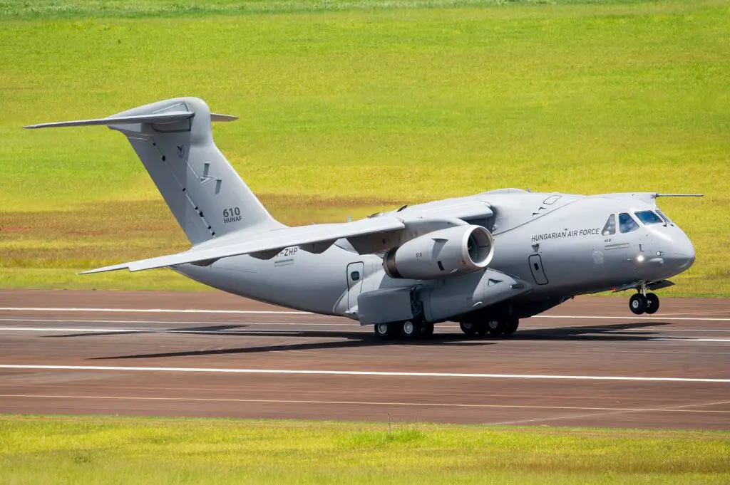 First flight of the Embraer C-390 Millennium of the Hungarian Air Force