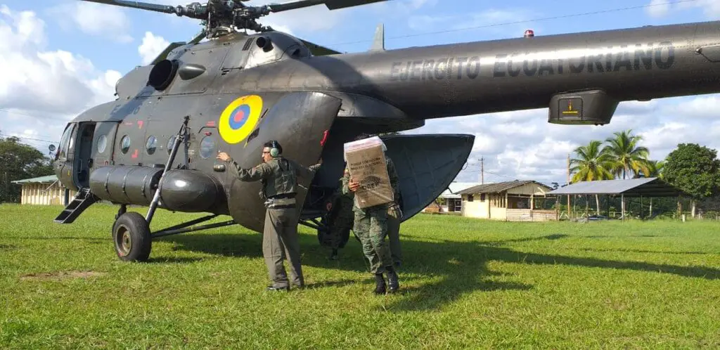 Un Mi-171, parte del equipo militar ruso que quería entregar Ecuador a EE.UU.