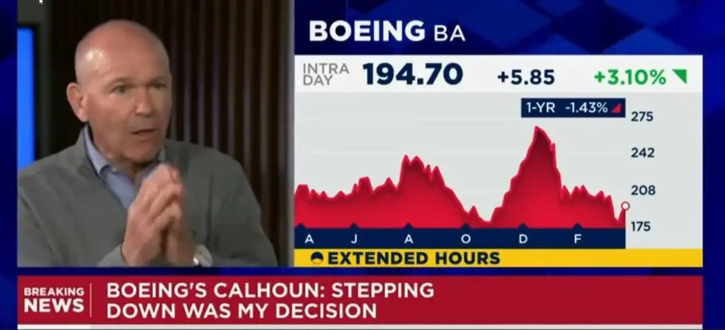 Calhoun Boeing CNBC