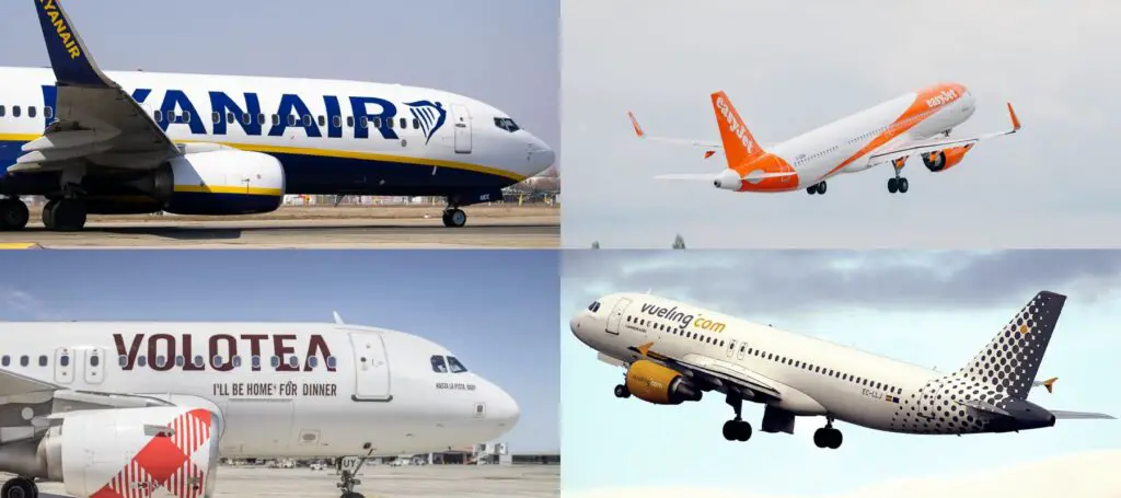 España: Multa multimillonaria a Ryanair, Easyjet, Vueling y Volotea por cobrar servicios adicionales