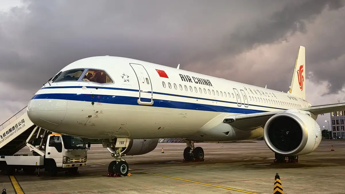 Primer C919 de Air China 