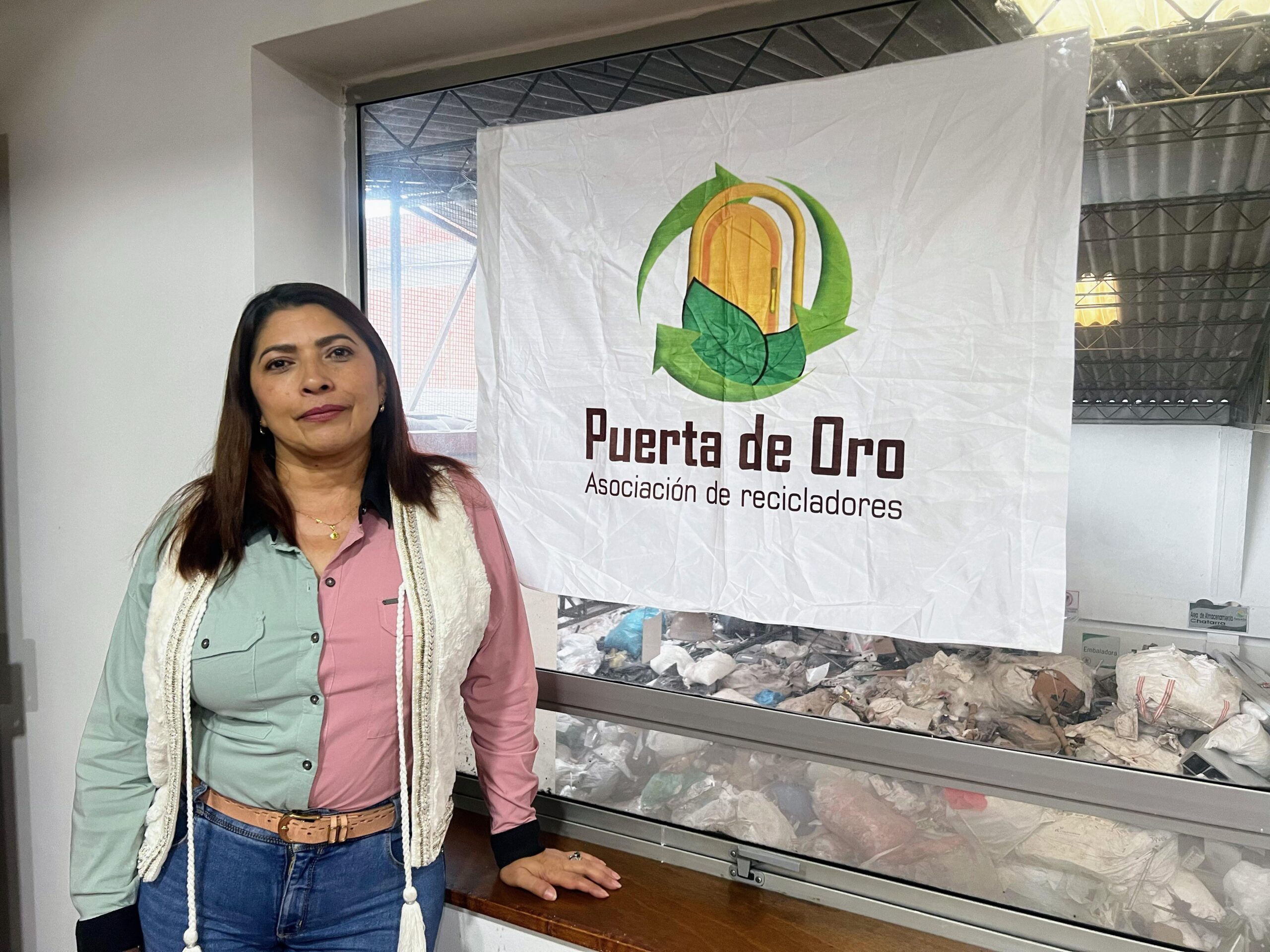 Nelly Vargas, representante legal de la Fundación Puerta de Oro