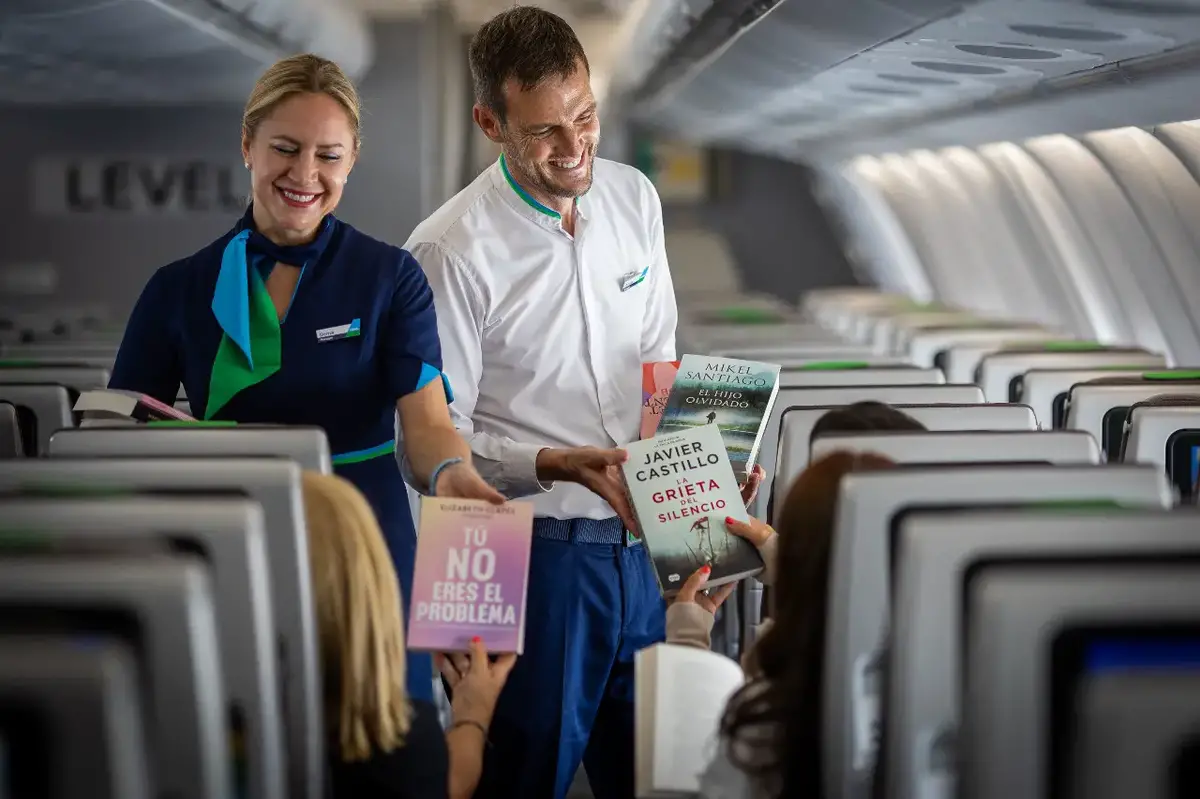 LEVEL ofrecerá una bibliotea en el aire en los vuelos a Buenos Aires y Santiago de Chile.