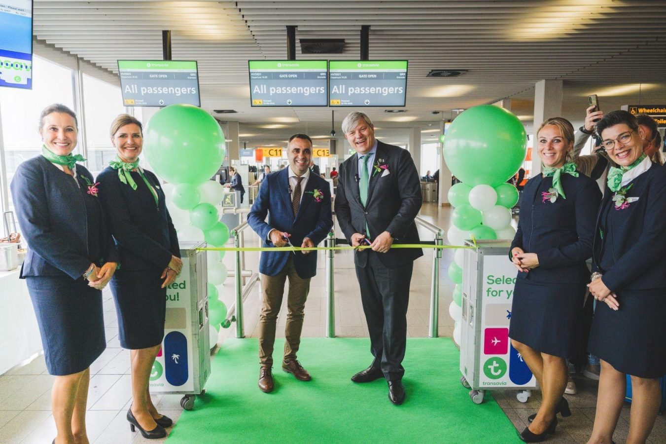 Vuelo inaugural de Transavia entre Ámsterdam y Granada - Foto Radio Granada via X